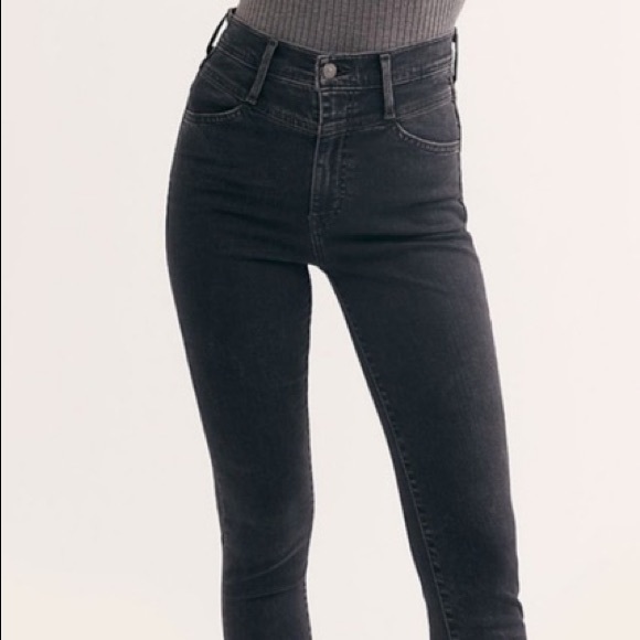 Levi and Free People Mile High Skinny Ankle Booty Jean Aces High 27 - Picture 7 of 7